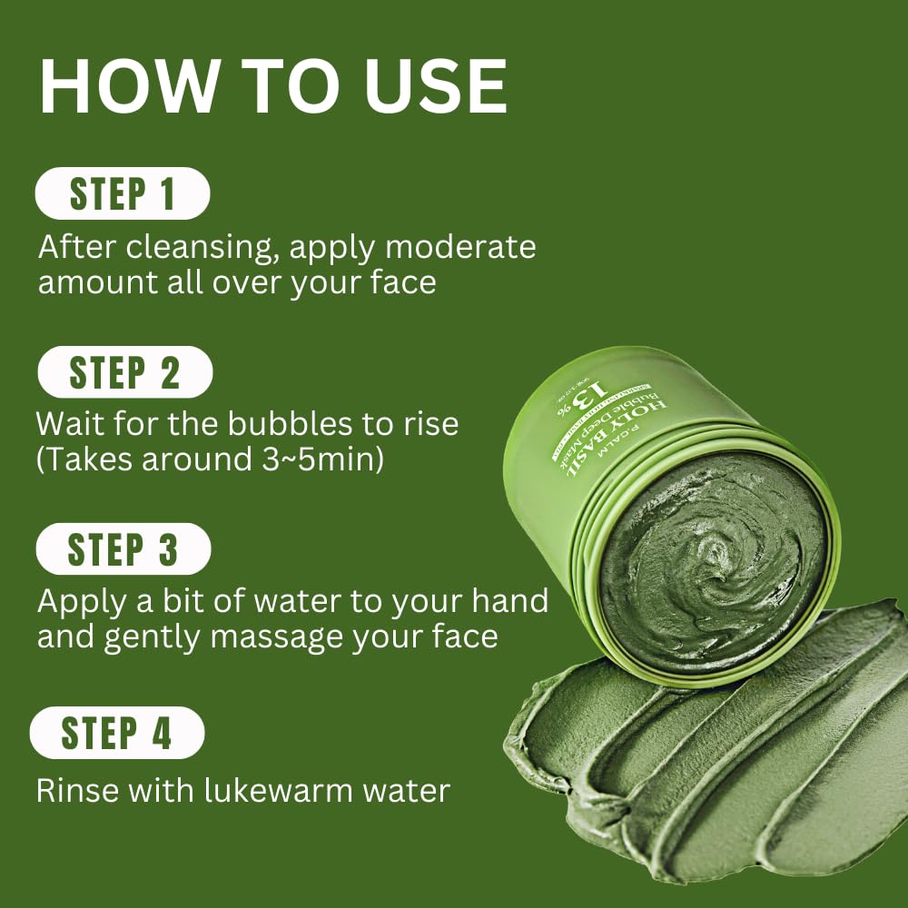 Holy Basil Bubble Deep Mask - Pureveil